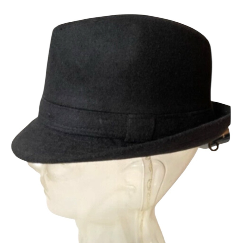 🆕 CASUAL CORNER Stylish Black Wool Bucket Hat